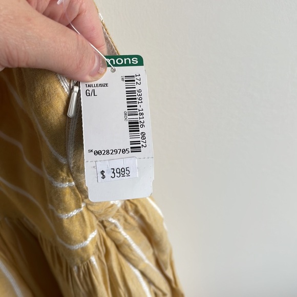 COPY - Yellow and white stripe dress - Picture 3 of 4